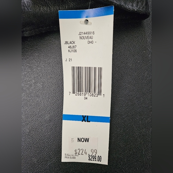 NWT - Jones New York Leather Black Lightweight Moto Jacket - Size XL - Picture 6 of 13